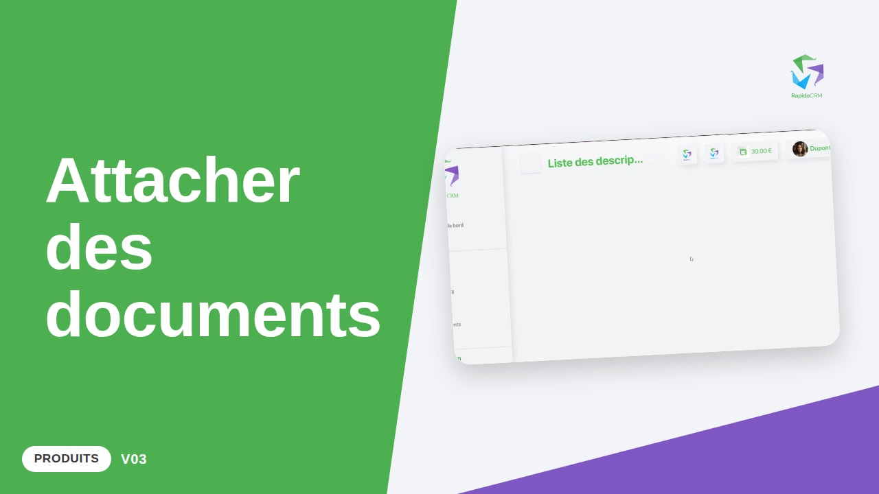 Tutoriel vidéo RapidoCRM — Attacher des documents à une stratégie : vignette de la vidéo